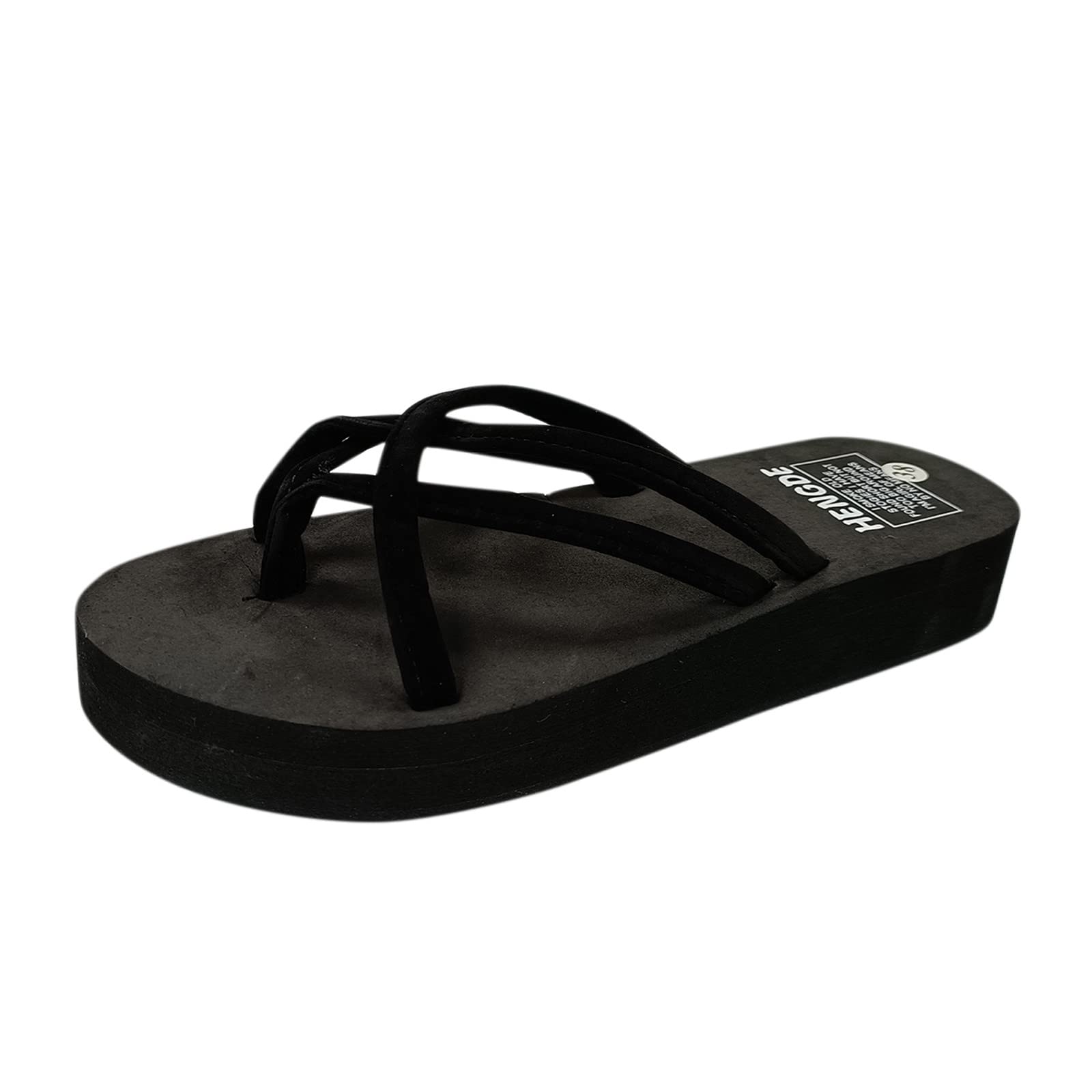 Women's Bohemian Wedge Sandals - Casual Flip Flops for Beach, Summer & Outdoor Wear - Comfortable Ladies Slippers for Vacation, Poolside & Relaxation