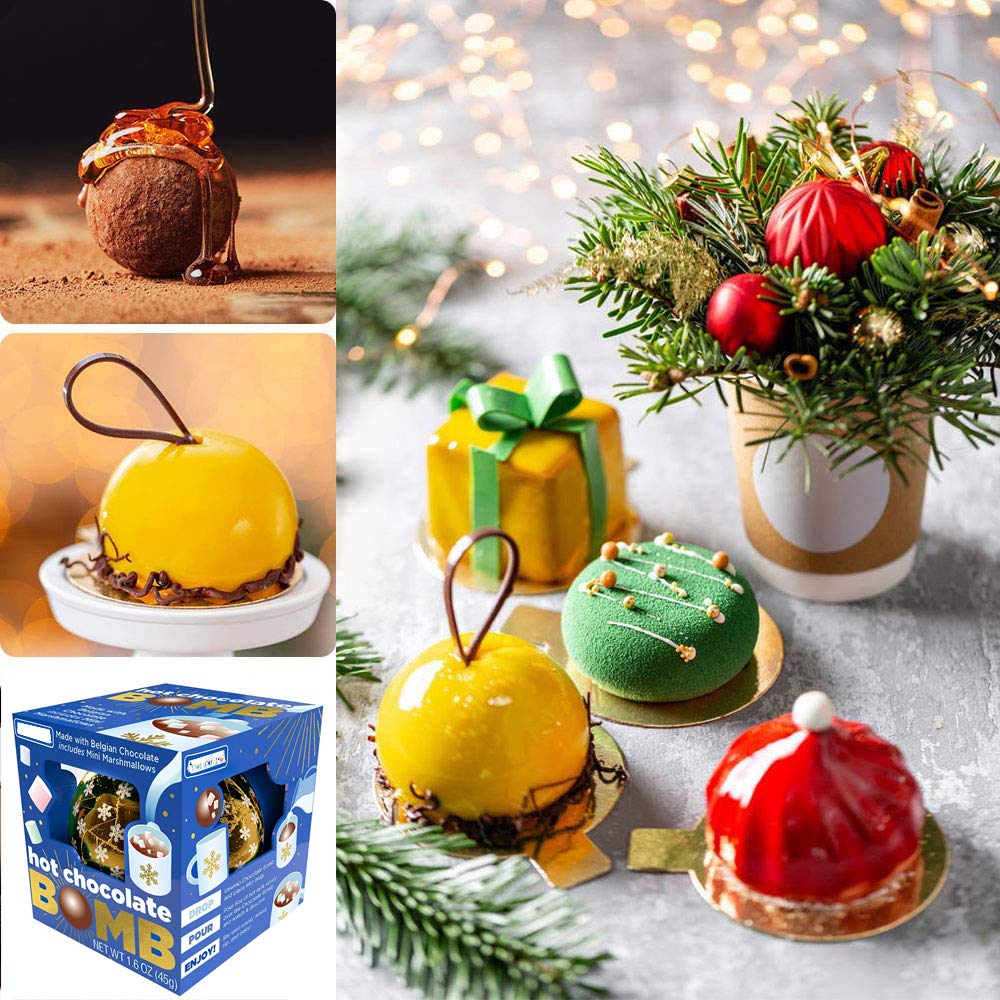 Premium Silicone Hot Chocolate Bomb Mold Set - 2.5