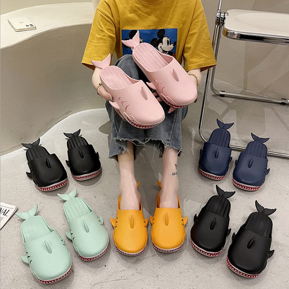 Funny Shark Slippers for Men & Women - Soft Comfortable Beach Shoes for Summer Parties, Poolside Lounging and Cosplay Costume Accessories