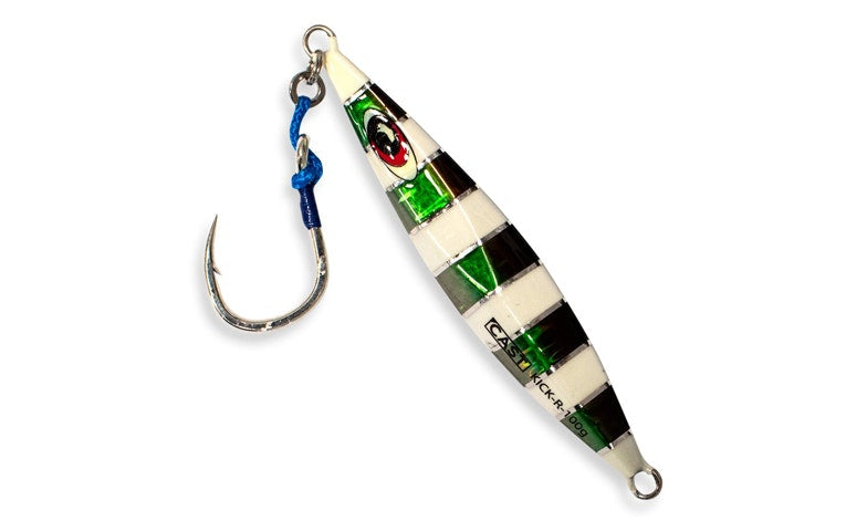 Premium Cast Slow Pitch Jig Kick R 100g Saltwater Fishing Lure - Perfect for Offshore Angling and Deep Sea Fishing