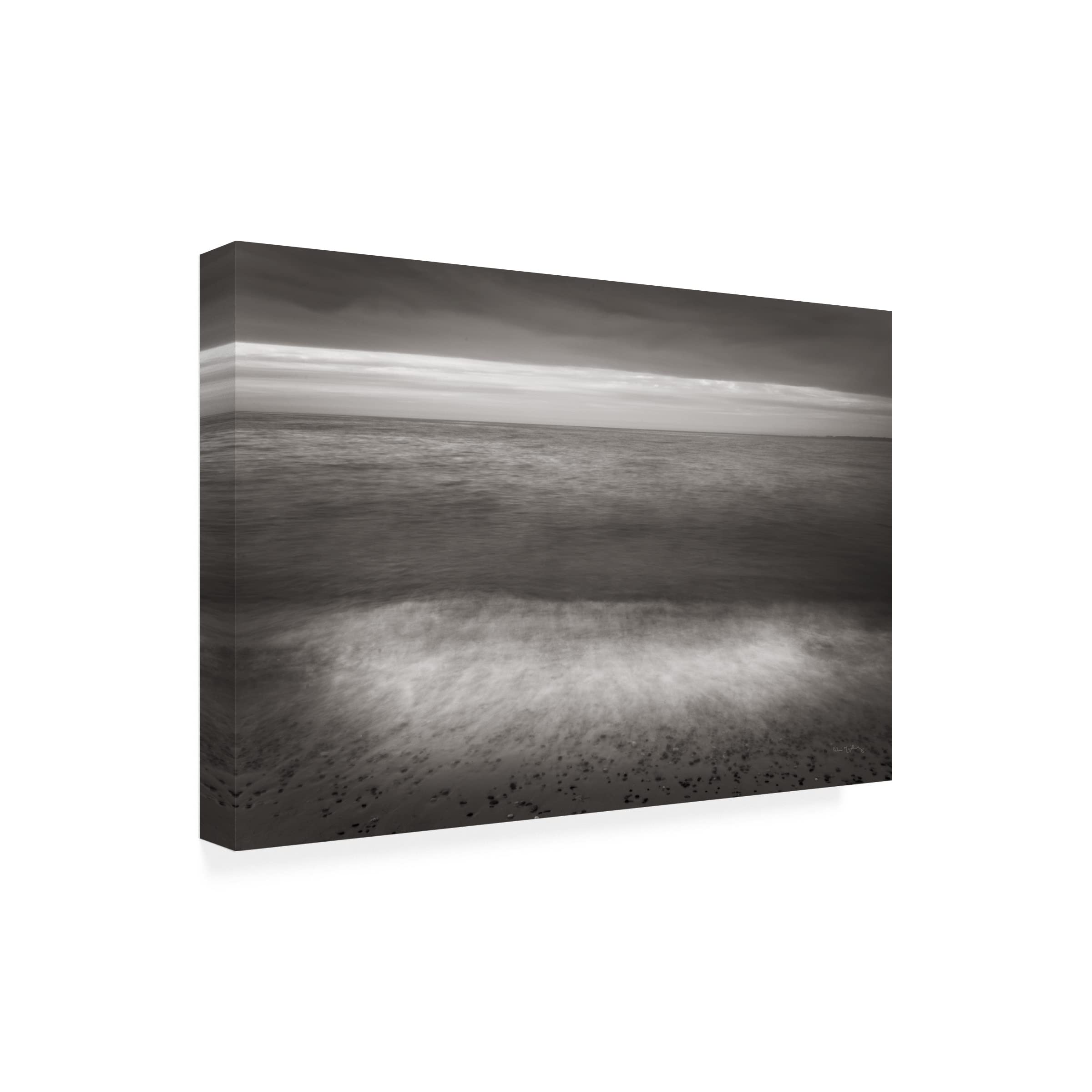 Alan Majchrowicz Lake Superior Beach II BW Canvas Art Print - Black & White Landscape Wall Decor for Living Room, Bedroom & Office