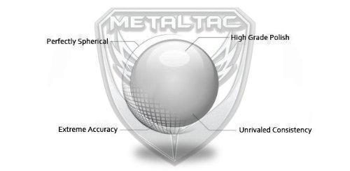 MetalTac® 0.20g 6mm Airsoft BBs - 125,000 Round High-Performance Pellets for Airsoft Guns | Perfect for Target Practice & Competitive Shooting