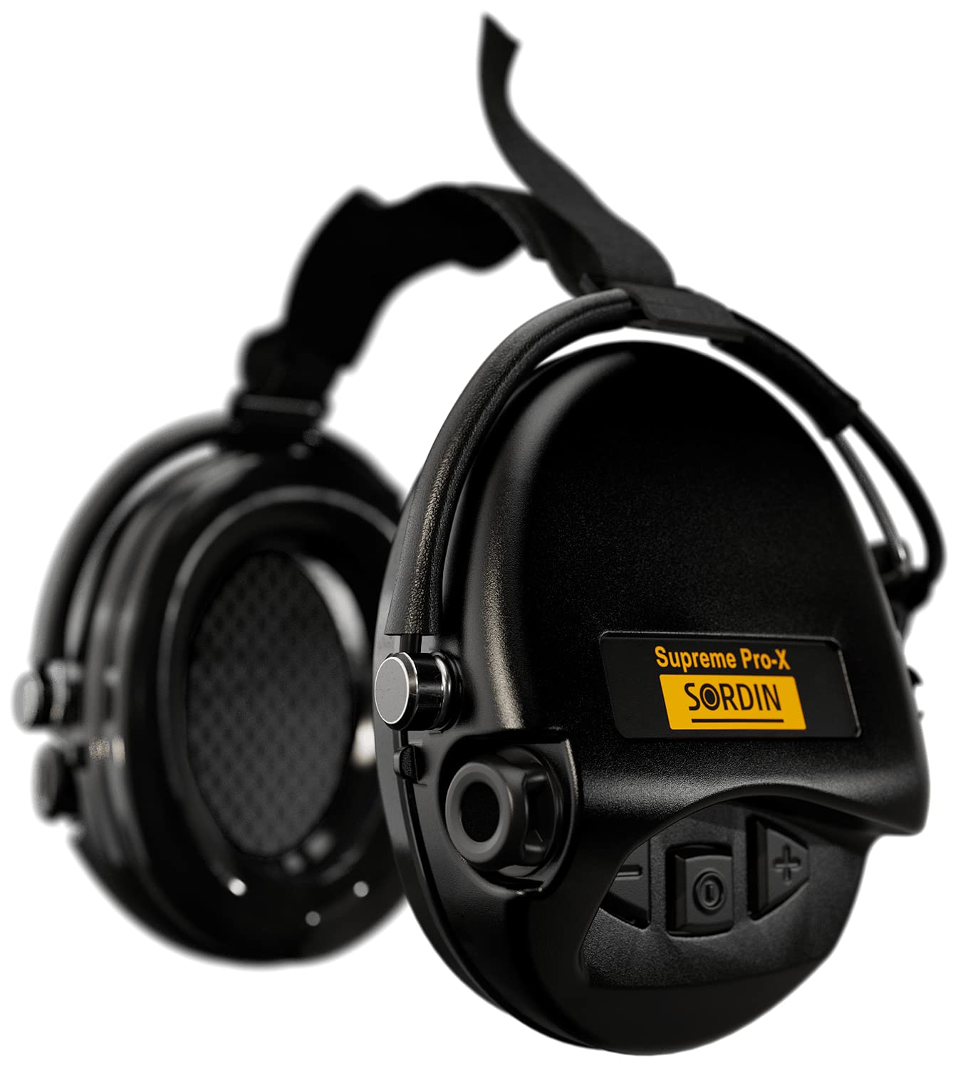 Sordin Supreme Pro-X Electronic Ear Muffs for Hunting & Shooting - Active Noise Cancelling Hearing Protection with Neckband & Gel Cushions - Perfect for Range Shooting, Hunting, and Outdoor Sports Activities