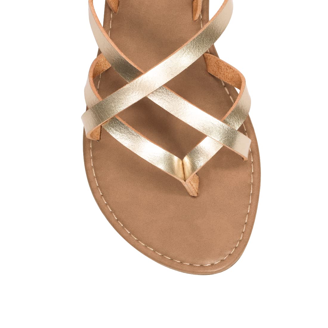 Women's Gladiator Flat Sandals - Fisherman Strappy Sandals with Ankle Strap | Comfortable Summer Beach Walking Shoes for Outdoor Vacation & Casual Outfits