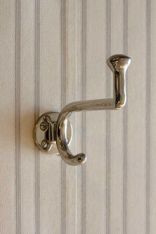 Fehrlins 3255 Nickel Coat Hook - Durable Wall Mounted Hanger for Hats, Coats & Bags - Perfect for Entryway, Bedroom & Bathroom Organization
