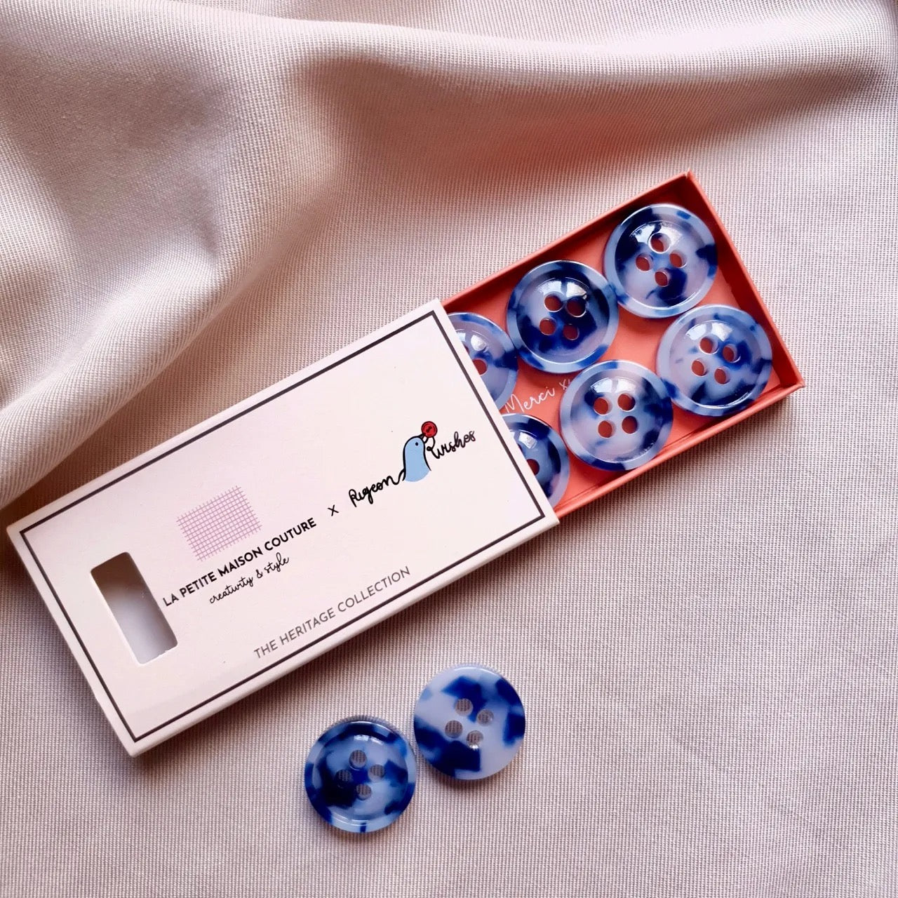 French Riviera 23mm Buttons - Pack of 8 for Sewing, Crafts & DIY Projects - Perfect for Clothing, Accessories & Home Decor