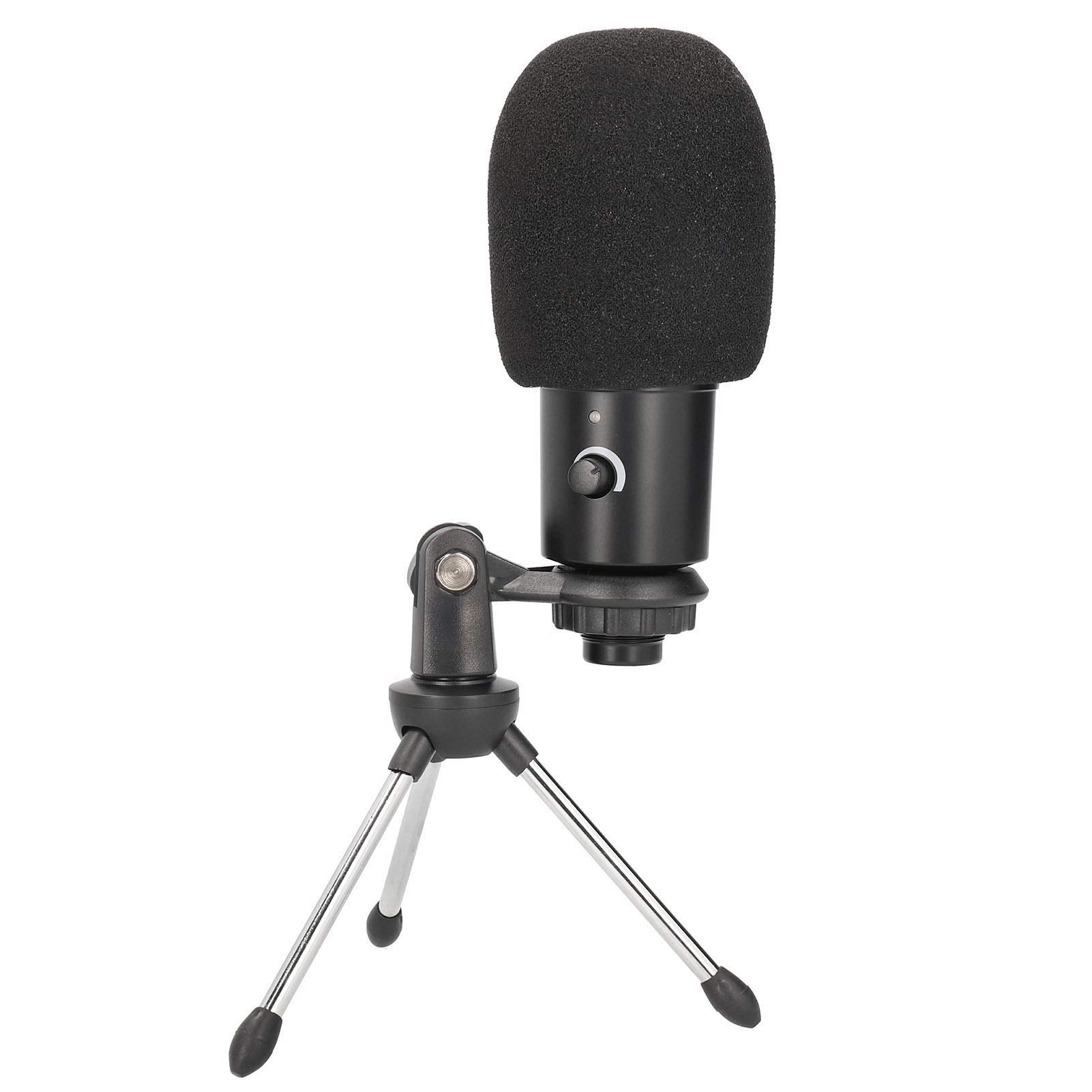 EBTOOLS Professional Condenser Microphone - Cardioid USB Mic with Metal Construction, Tripod Stand & USB Power for Podcasting, Streaming, Gaming & Home Studio Recording