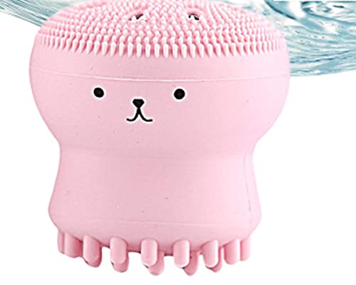 SKDBPM Octopus Design Silicone Facial Cleansing Brush - Gentle Exfoliator & Face Massager for Deep Cleansing | Beauty Tool for Acne Prone & Sensitive Skin | Pack of 1 | Perfect for Daily Skincare Routine & Spa Days