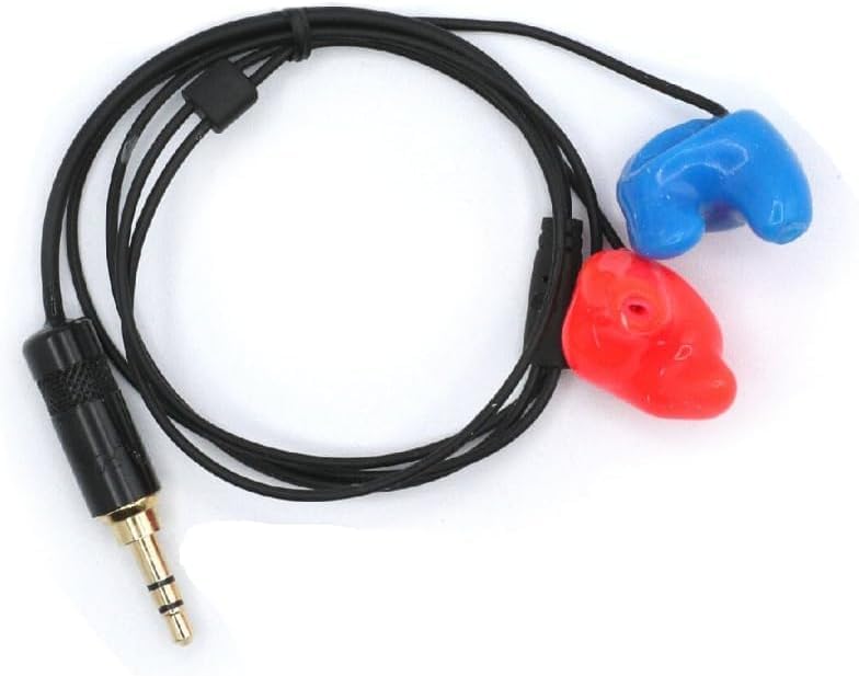 Rugged Radios Stereo Semi-Custom Molded Earbuds with 3.5mm Plug - Noise-Isolating Headphones for Racing Communications, Electronics & Motorcycle Helmets - Perfect for Motorsports, Off-Roading & Industrial Use