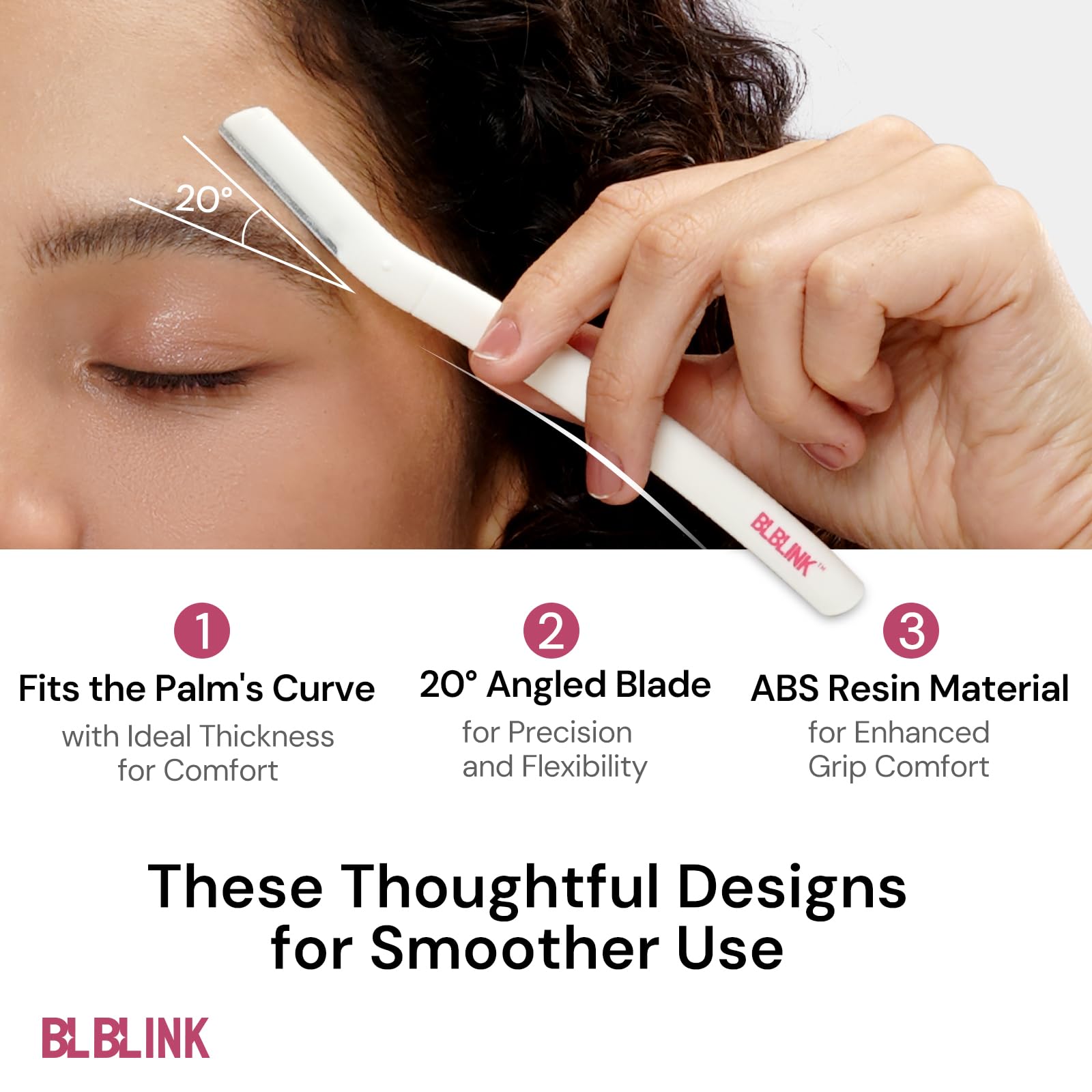 Premium Dermaplaning Tool Set - 4 Pack Eyebrow & Facial Razor for Hair Removal with High Precision Stainless Steel Blade - Achieve Smooth & Even Skin - Perfect for At-Home Skincare & Makeup Prep