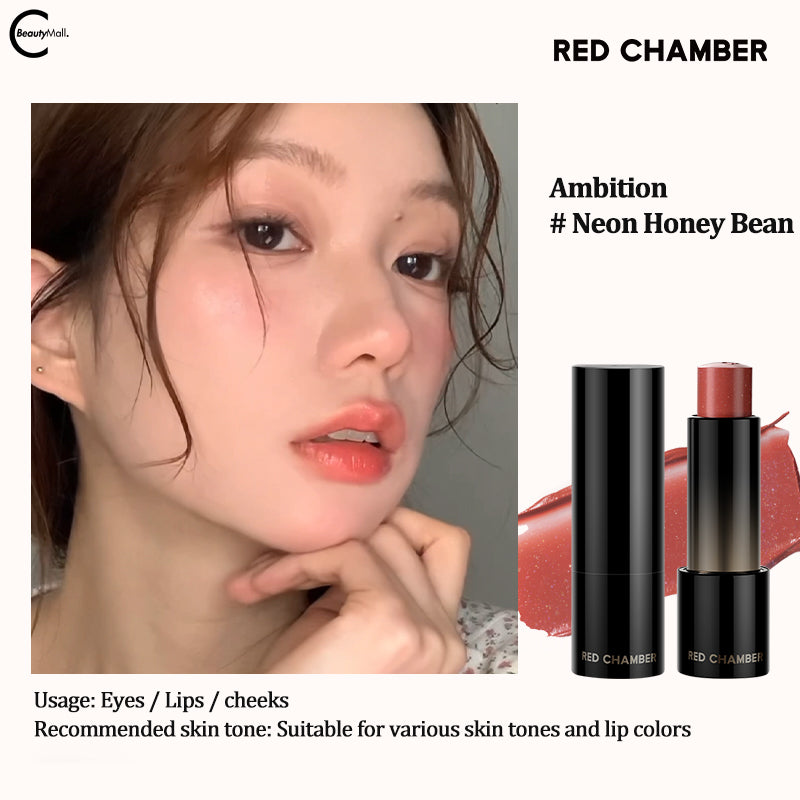 RED CHAMBER Multi-Purpose Creamy Lip & Cheek Stick - Perfect for On-The-Go Makeup & Natural Everyday Look