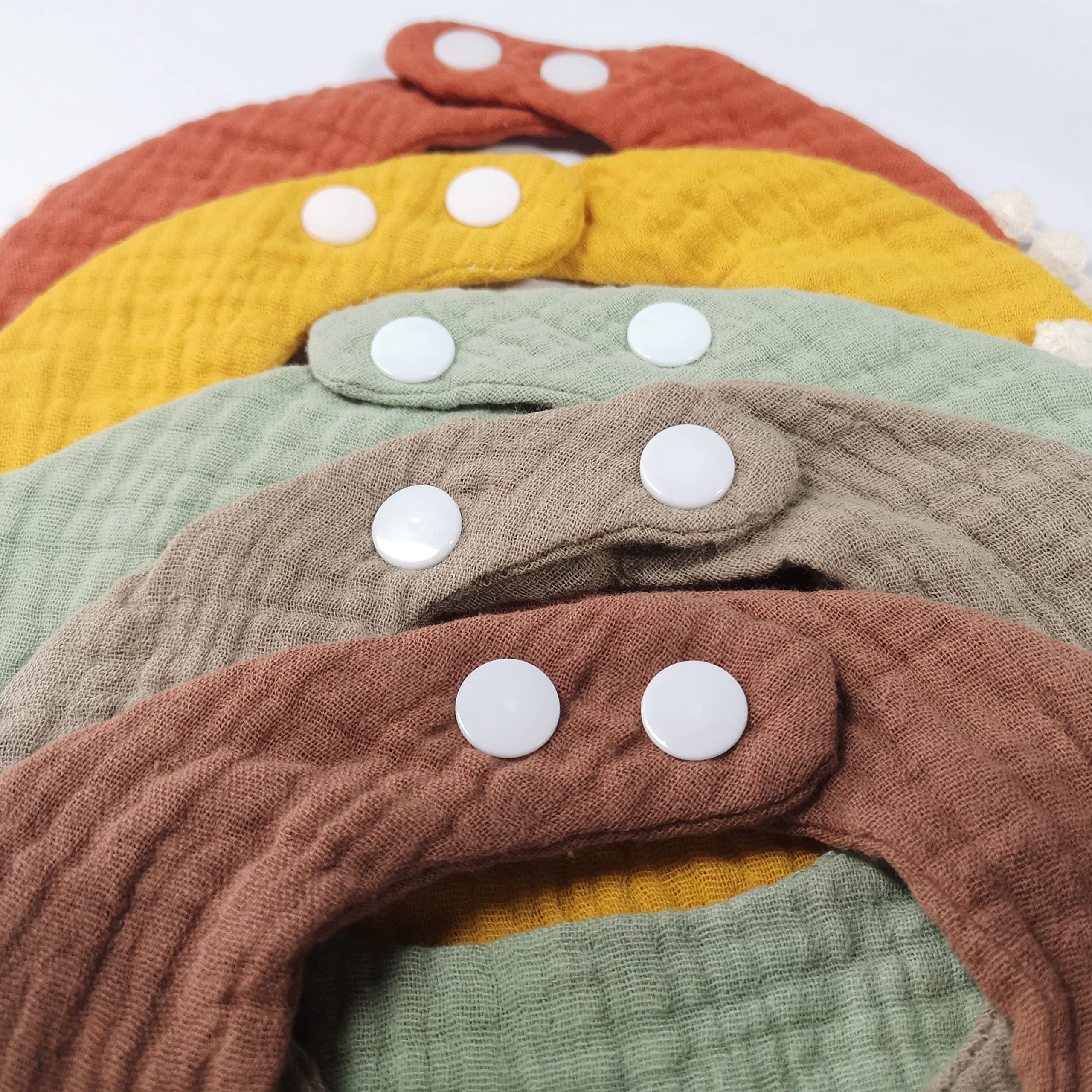 **Baby Bandana Drooling Bibs Set - Soft Muslin Cotton Teething Bibs for Boys & Girls, Newborn & Toddler (Unisex) - Perfect for Feeding, Drool Control & Outfit Protection**