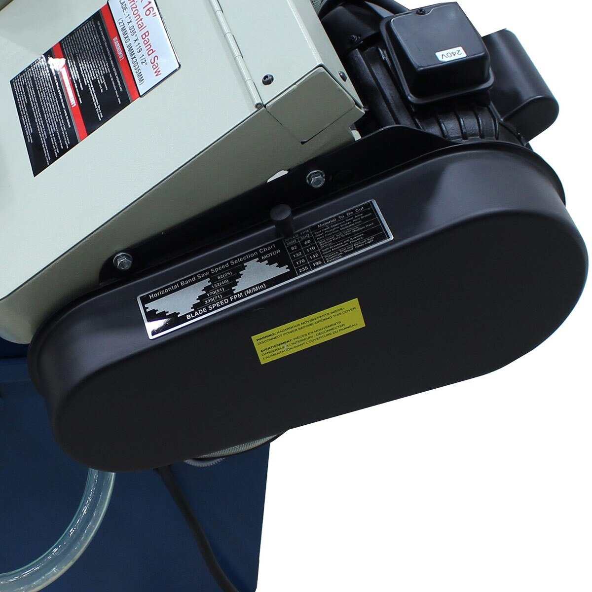 Baileigh Industrial BA9 1001740 BS-916M Horizontal Metal Cutting Band Saw - Perfect for Metal Fabrication, Workshop, and Industrial Applications