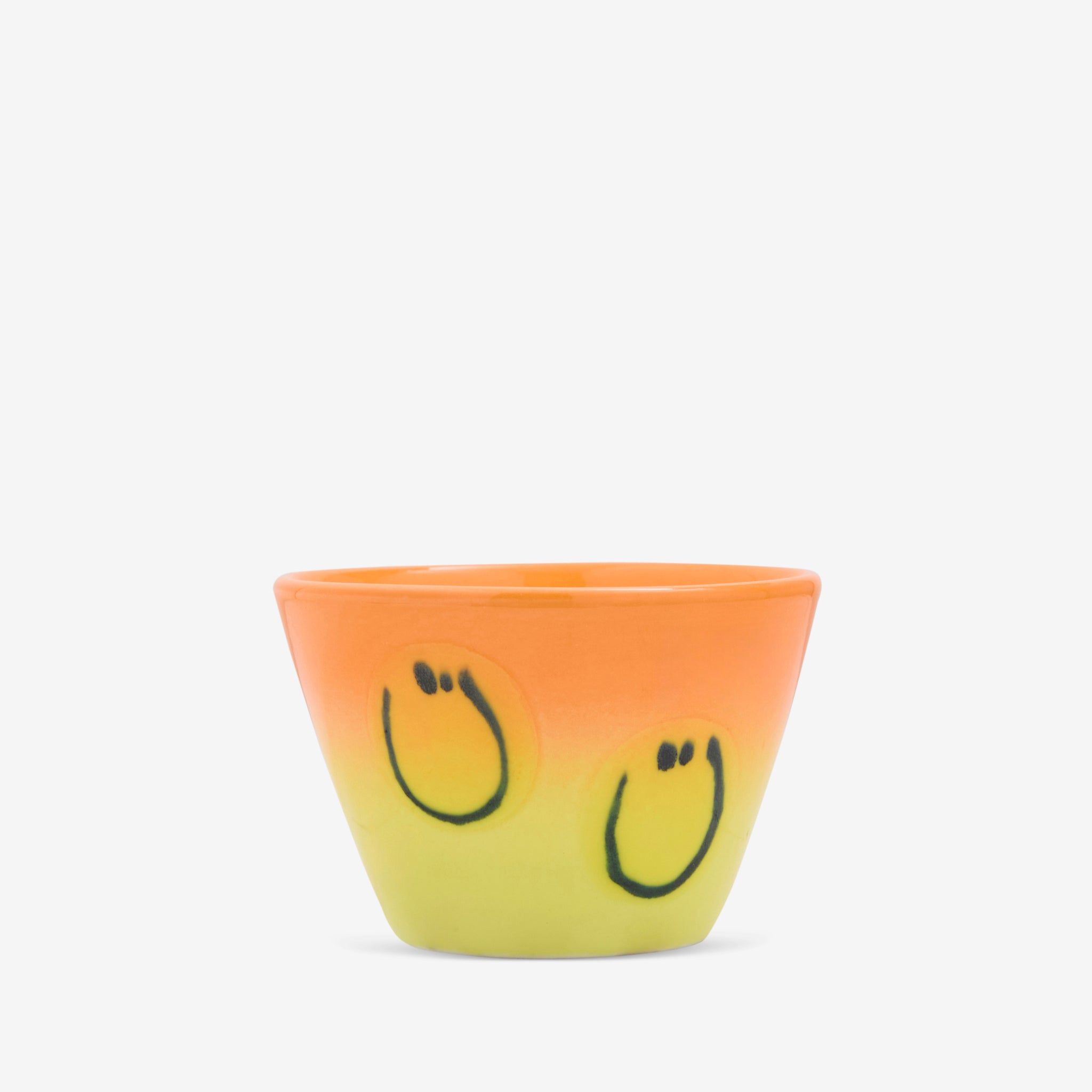 Super Large (L) Orange Yellow Gradient Smile Cup - Perfect for Office, Home, and Outdoor Use