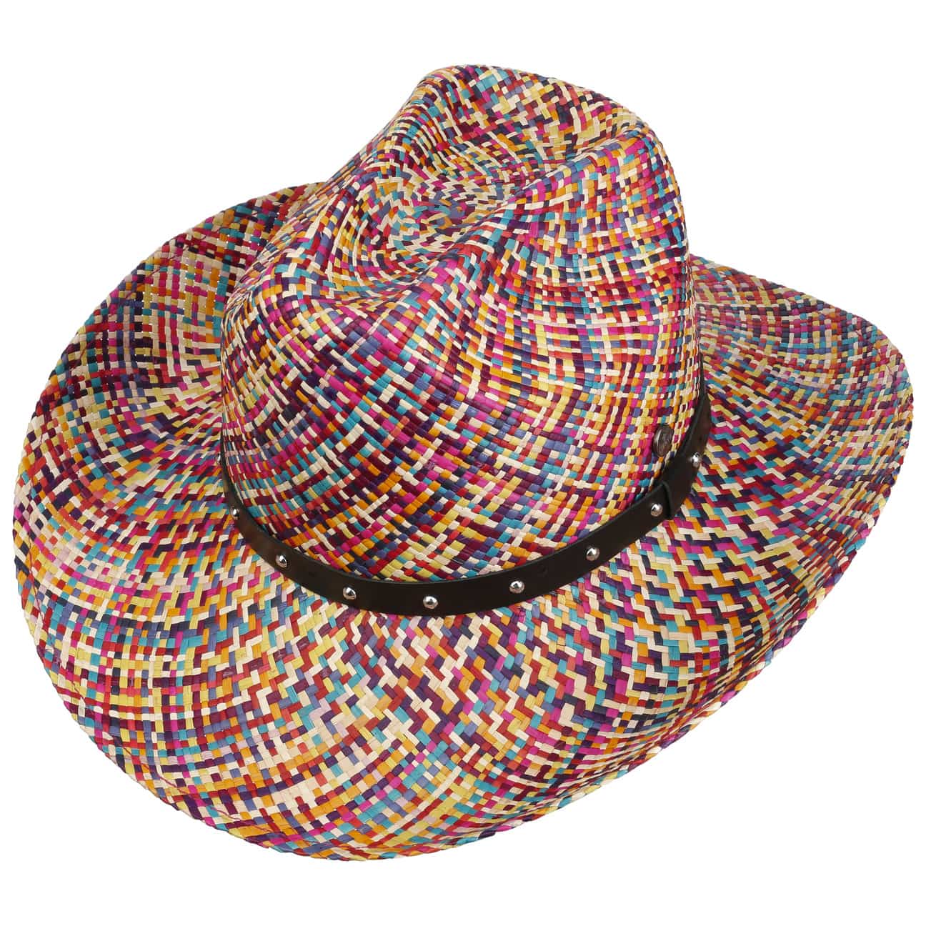 Lierys Multicolor Cattleman Panama Hat - Stylish Summer Sun Hat for Men & Women - Perfect for Beach, Outdoor, and Travel