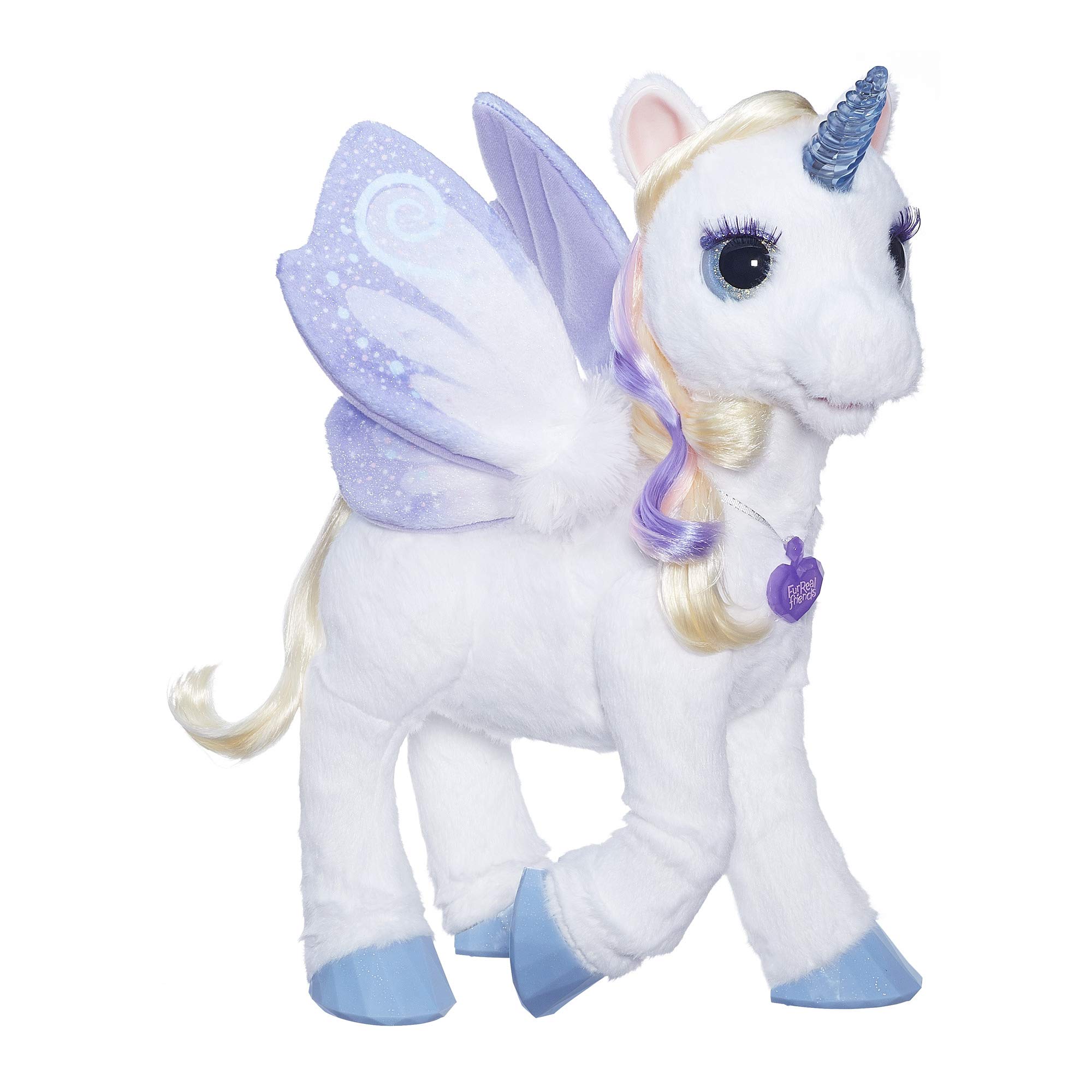 FurReal StarLily Magical Unicorn Interactive Plush Toy with Light-Up Horn - Best Gift for Girls Age 4+ | Amazon Exclusive | Perfect for Birthday, Christmas & Imaginative Play