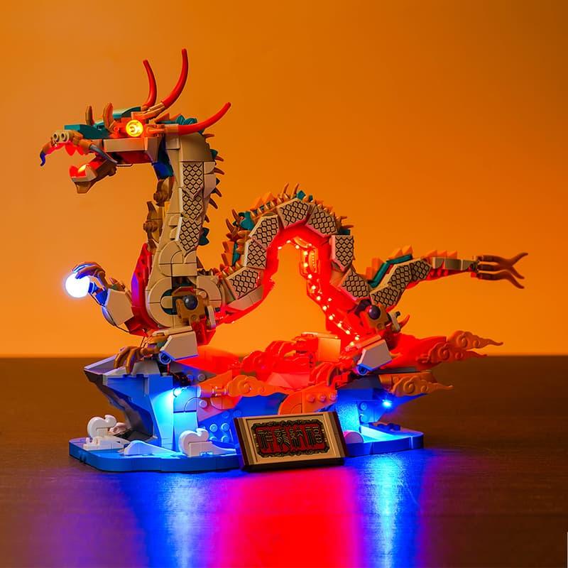 LEGO Auspicious Dragon 80112 Light Kit - DIY Lighting Set for LEGO Models | Perfect for Home Decoration, Gift Giving & Display