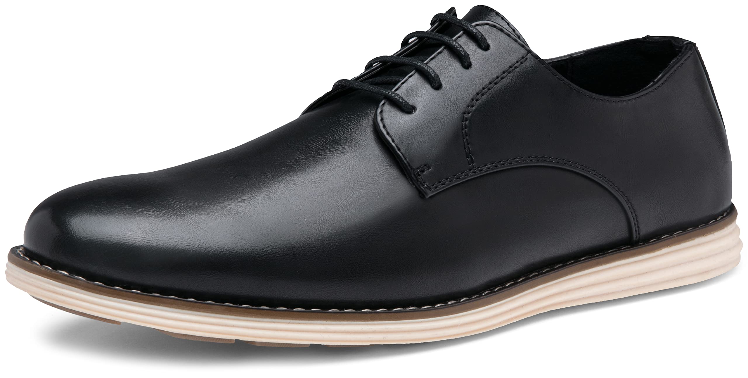 Vostey Men's Dress Shoes - Comfortable Oxford Wingtip Business Casual Shoes for Work & Formal Wear | Perfect for Office, Weddings & Special Occasions