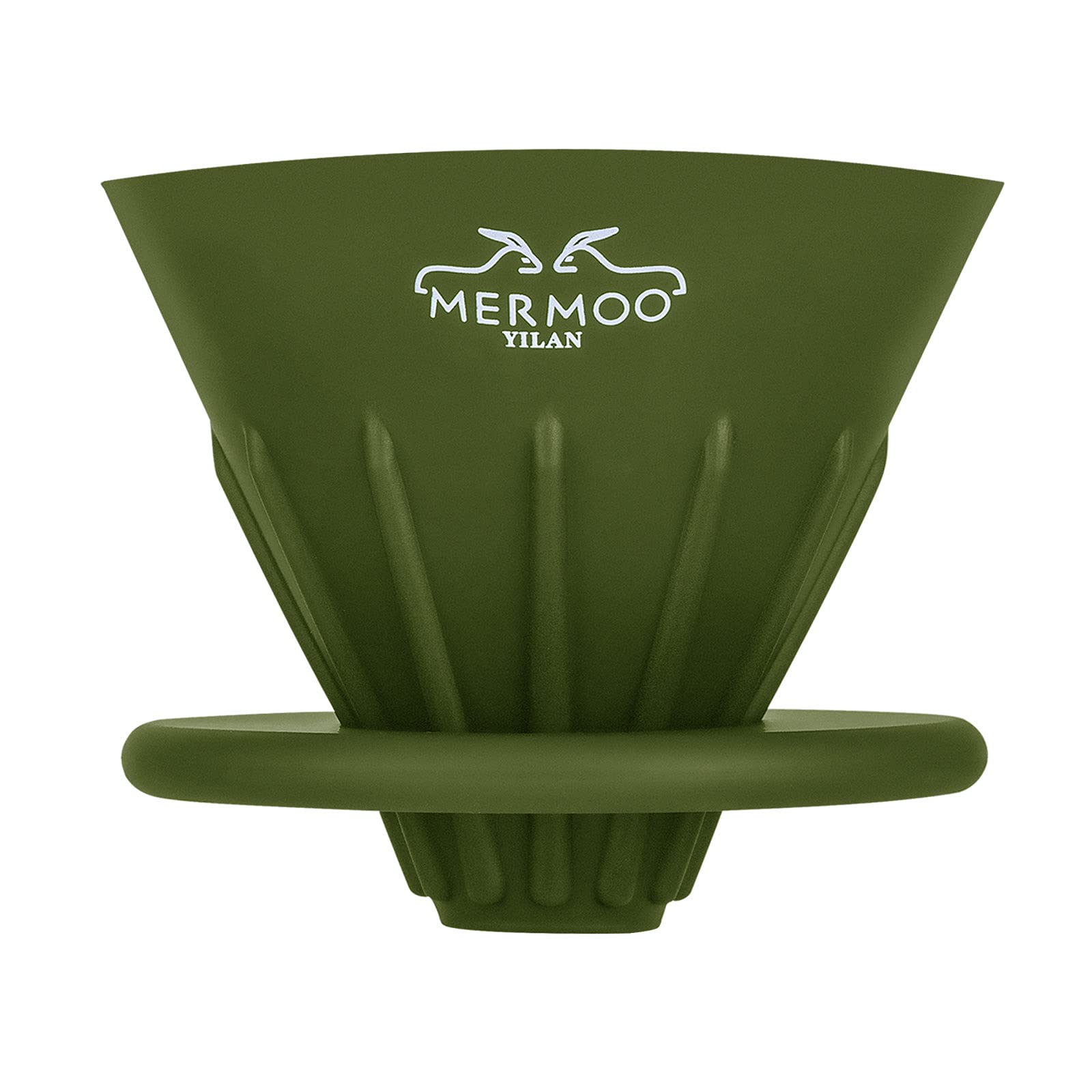 MERMOO YILAN Reusable Collapsible Silicone Coffee Dripper - Portable Manual Pour Over Coffee Filter Cone for Home, Office, Travel & Camping (Green) - Perfect for Fresh Brewing Anywhere
