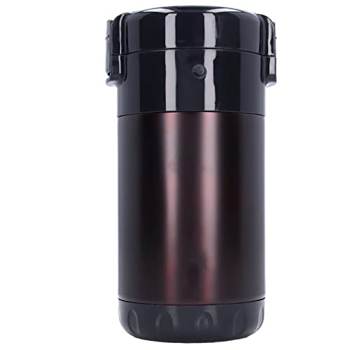 Premium 2.6L Vacuum Insulated Lunch Box - 304 Stainless Steel, 4-Layer Detachable Bowls, Food Grade & Leakproof - Perfect for School, Office, Picnics & Outdoor Adventures (Elegant Brown)