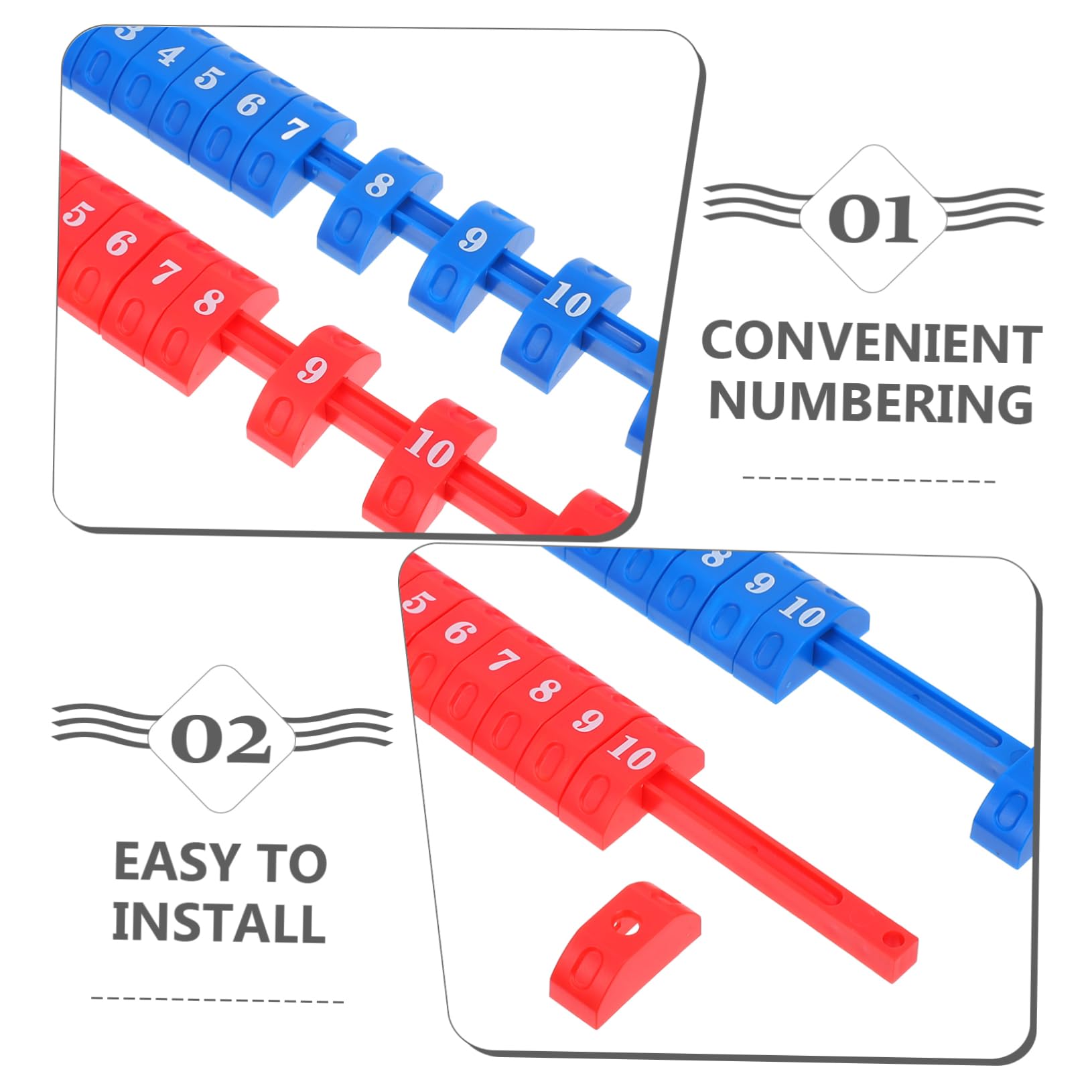 BESPORTBLE 2-Pack Professional Foosball Score Keeper - Universal Scoring Counter for Most Soccer Tables - Durable Football Table Accessories for Home, Bar & Game Room Entertainment