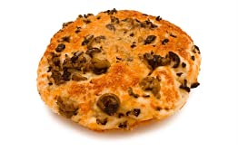 Authentic Italian Focaccia Rolls with Olives - Pack of 12 | Soft Artisan Bread for Sandwiches, Appetizers & Party Platters