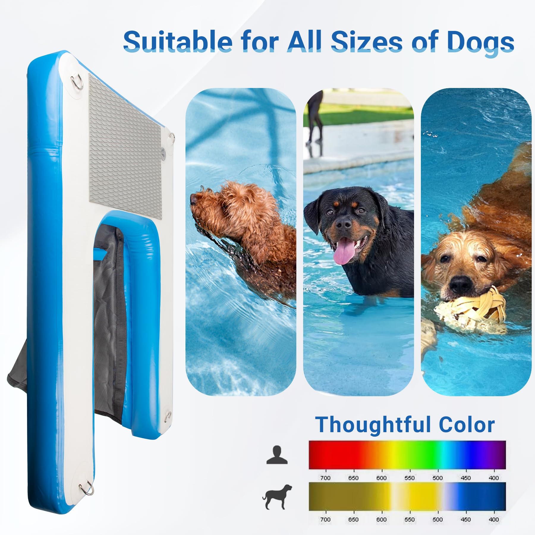 Durable Inflatable Water Ramp for Dogs 60