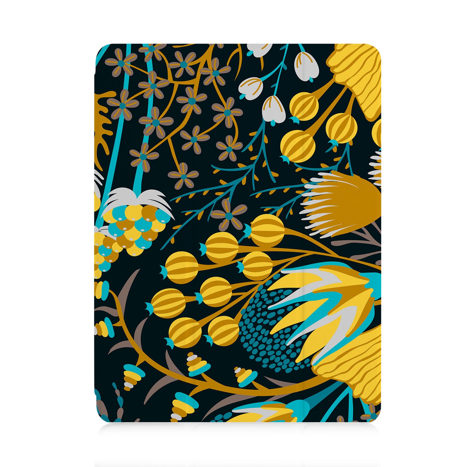 Premium iPad Trifold Case with Autumn Leaves Design - Slim Protective Cover for iPad Air/Pro, 360° Rotating Stand | Perfect for Work, Travel & Home Use