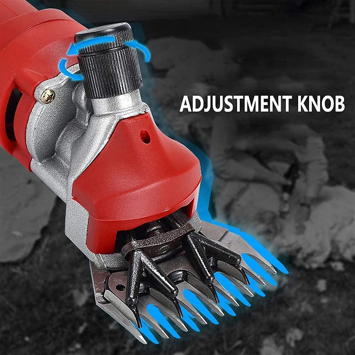 350W Electric Sheep Shears for Horses, Pets & Livestock - Professional Animal Hair Clippers with 13-Tooth Straight Blade - Portable Wool Shearing Machine for Farm, Ranch & Grooming Use