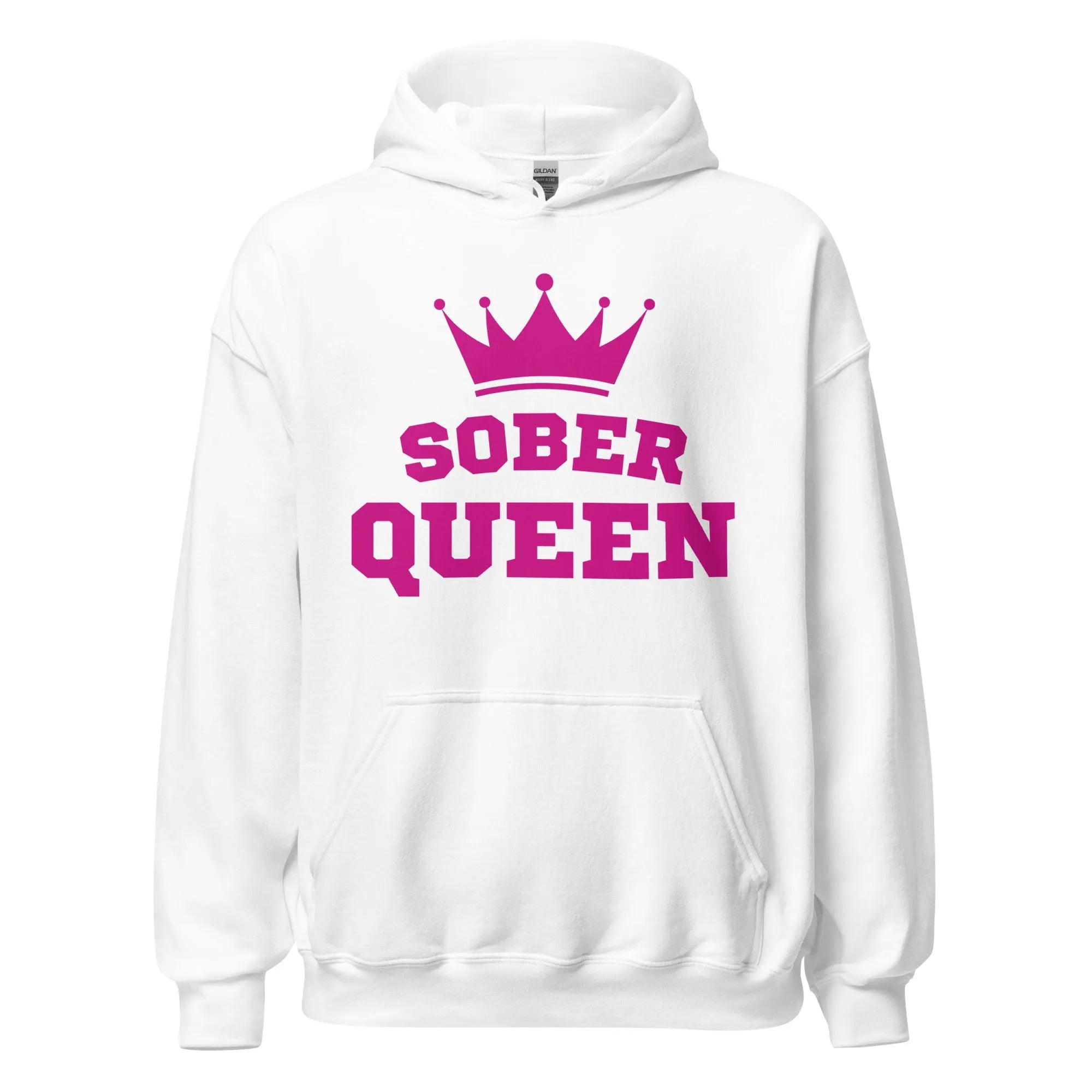 Sober Queen Hoodie - Stylish & Comfortable Women's Hooded Sweatshirt for Sobriety & Recovery | Perfect for AA Meetings, Sober Living & Daily Wear