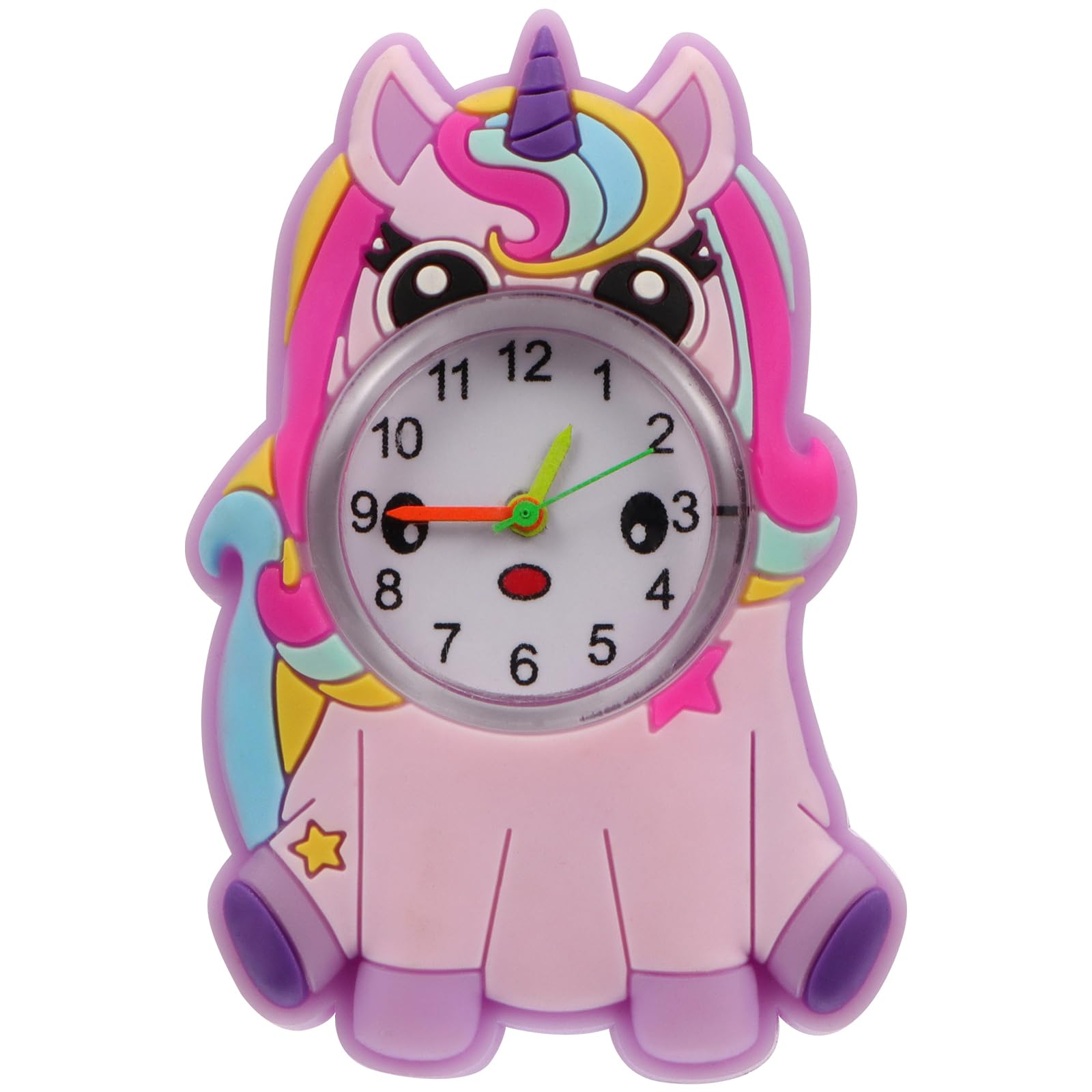 ULTECHNOVO Kids Unicorn Watch - Silicone Cartoon Slap Band Watch for Children, Adjustable Quartz Wristwatch for Boys & Girls - Perfect for Birthday Gifts, Sports & Daily Wear (Random Color)
