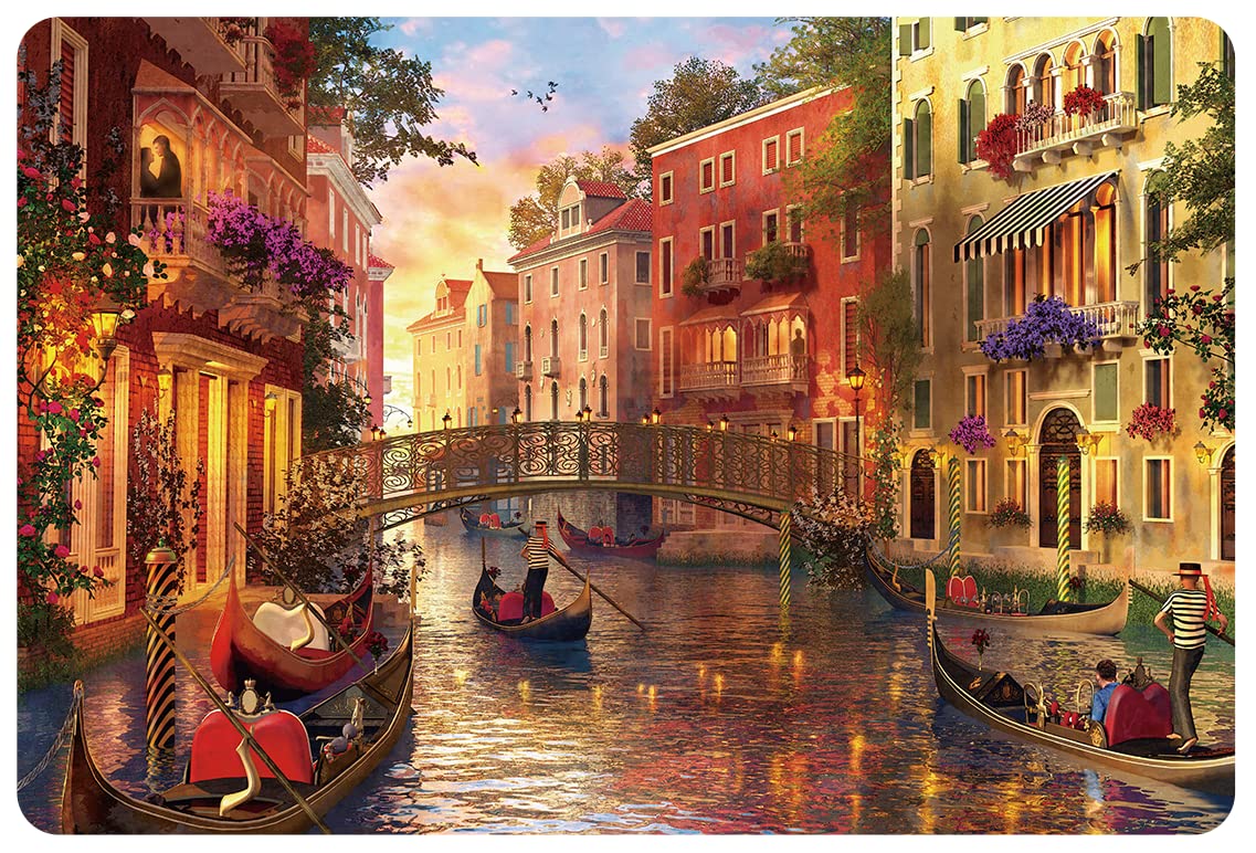 1000-Piece Jigsaw Puzzle for Adults & Kids - Premium Venice Water City Landscape Puzzle - Educational Family Game Toy | Perfect for Relaxation, Brain Training & Family Bonding