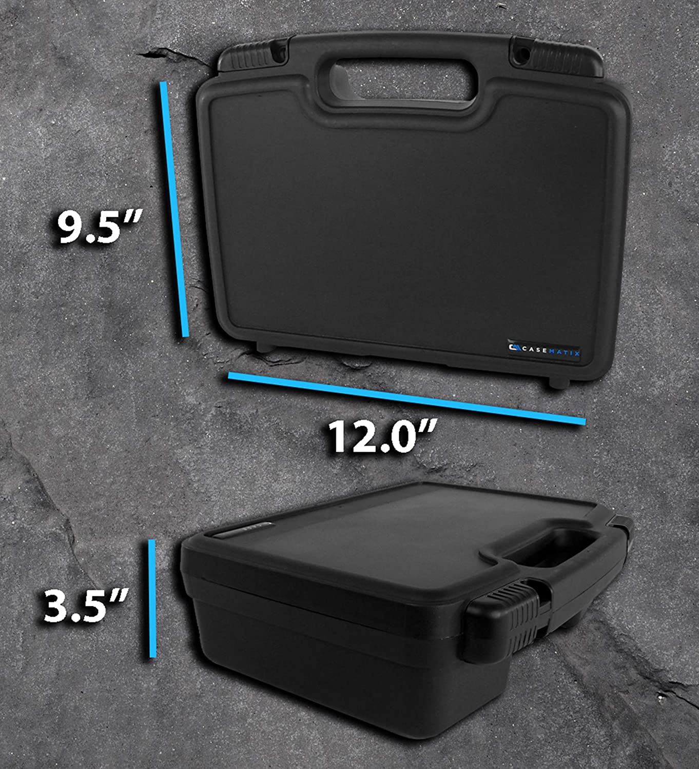 CASEMATIX Miniature Storage Hard Shell Case - 30 Slot Customizable Foam Organizer for Warhammer 40k, DND Figures & Collectibles | Perfect for Gaming, Travel & Display Protection