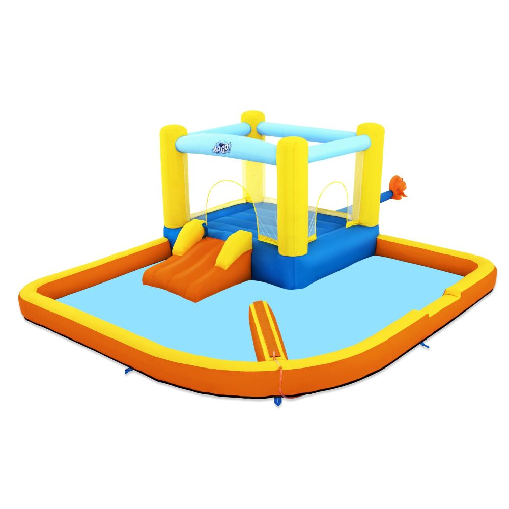 Bestway H2OGO! Inflatable Water Park for Kids - Quick Setup Bounce House with Slide & Splash Pool - Perfect for Backyard, Beach, and Summer Parties