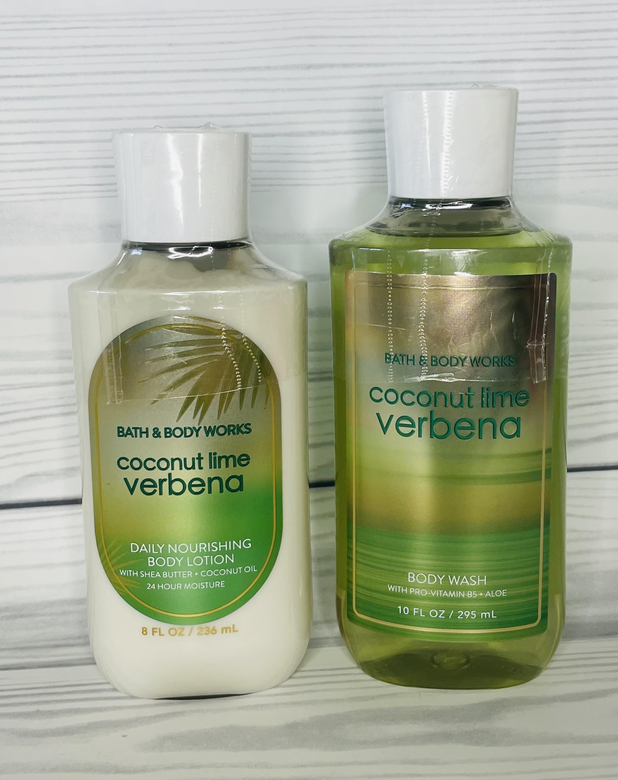 Bath & Body Works Coconut Lime Verbena Body Lotion & Shower Gel Set - 2 Piece Moisturizing Gift Set for Women, Hydrating & Refreshing - Perfect for Spa Day, Travel & Daily Skincare Routine
