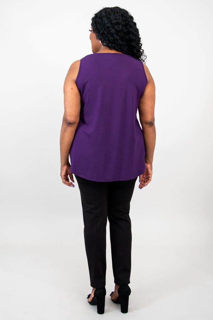 Royal Bamboo Jazz Tank Top - Women's Soft & Breathable Sleeveless Shirt for Yoga, Summer & Casual Wear