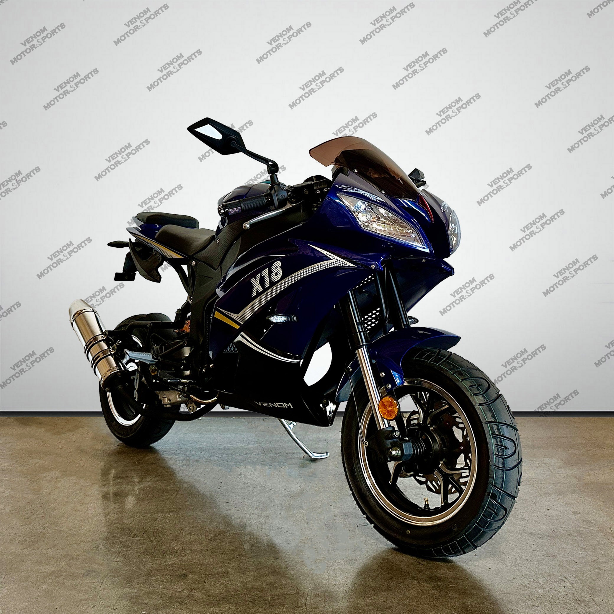 Venom X18 50cc Automatic Motorcycle - Gas Powered Scooter for Adults & Teens - Perfect for Commuting, Campus & Urban Riding