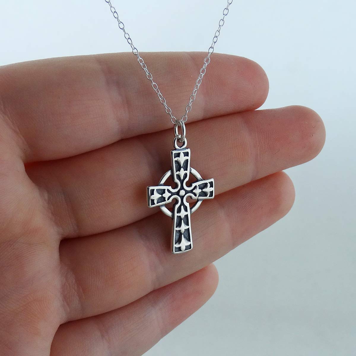 Celtic Style Sterling Silver Necklace for Women - Elegant Irish Knot Pendant Jewelry Gift for Her | Perfect for St. Patrick's Day, Weddings & Special Occasions