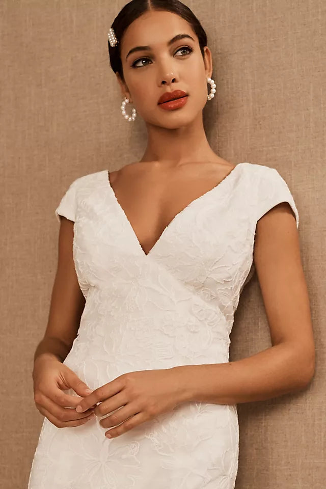BHLDN Jenny Yoo Tierney Wedding Gown - Elegant A-Line Bridal Dress for Formal Ceremonies & Evening Receptions