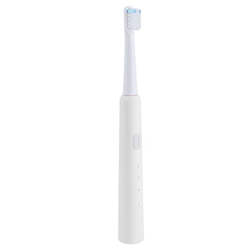 Waterproof Sonic Electric Toothbrush with Whitening & 2-Minute Timer - Automatic Memory Function for Deep Cleaning - Perfect Christmas & Holiday Gift for Adults (White) - Ideal for Travel, Home & Daily Oral Care