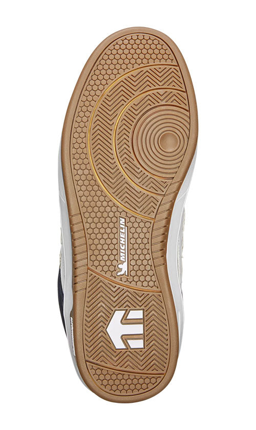Etnies Aurelien Michelin Men's Skate Shoes - White/Navy/Gold - Durable & Comfortable for Skateboarding & Streetwear Fashion