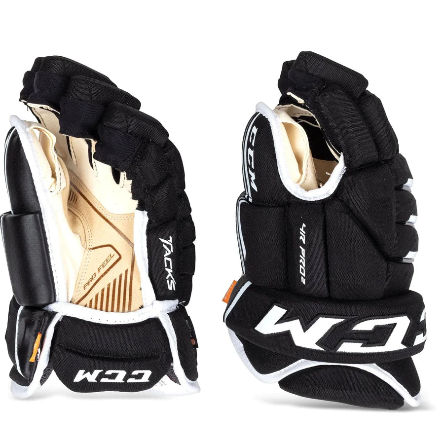 CCM Tacks 4R Pro² Senior Hockey Gloves - Protective Ice Hockey Gear for Men & Women - Perfect for Games, Practices & Training Sessions