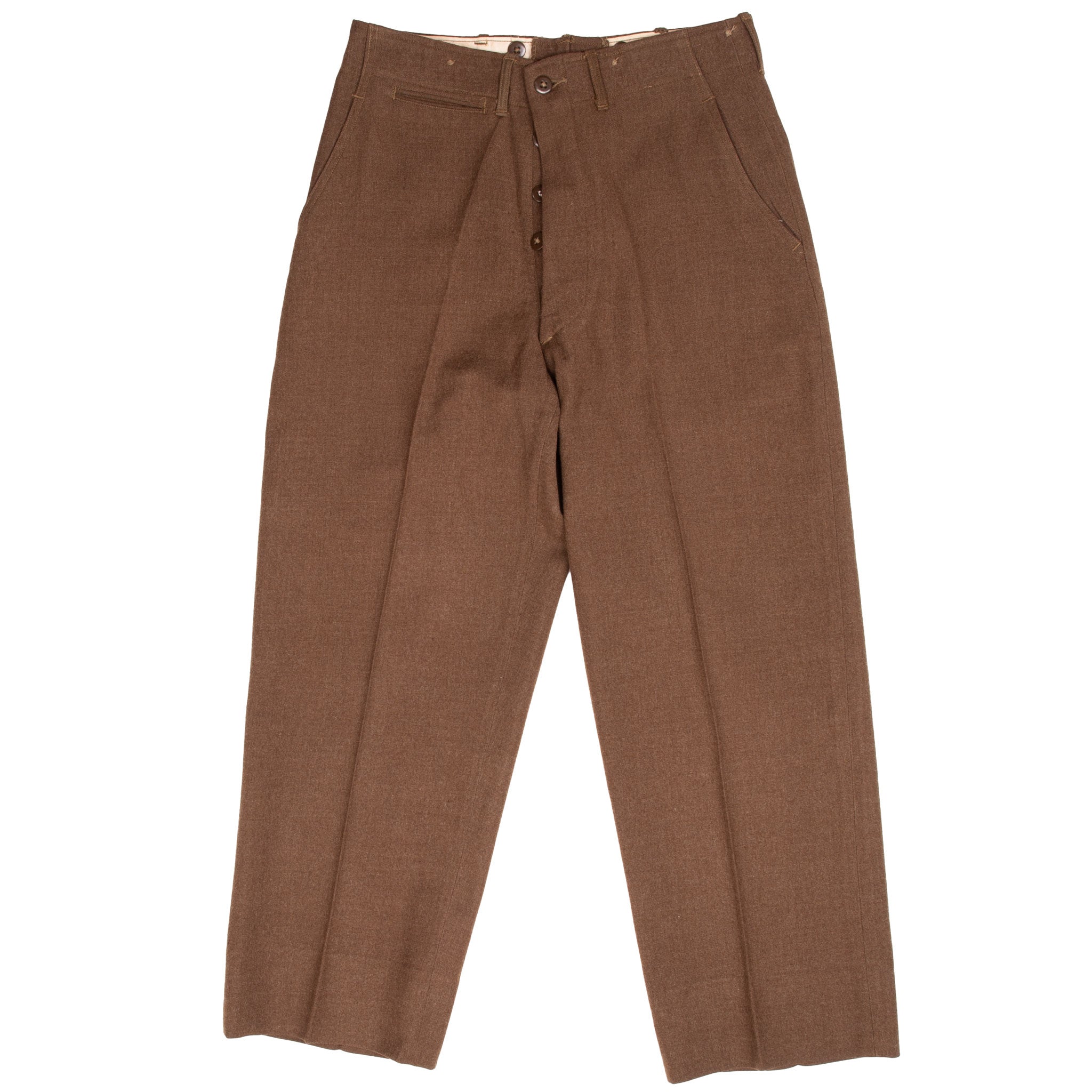Vintage US Army Wool Trousers Pants 1946 Post WW2 - Size 30x27 - Authentic Military Surplus for Outdoor Adventures & Historical Reenactments