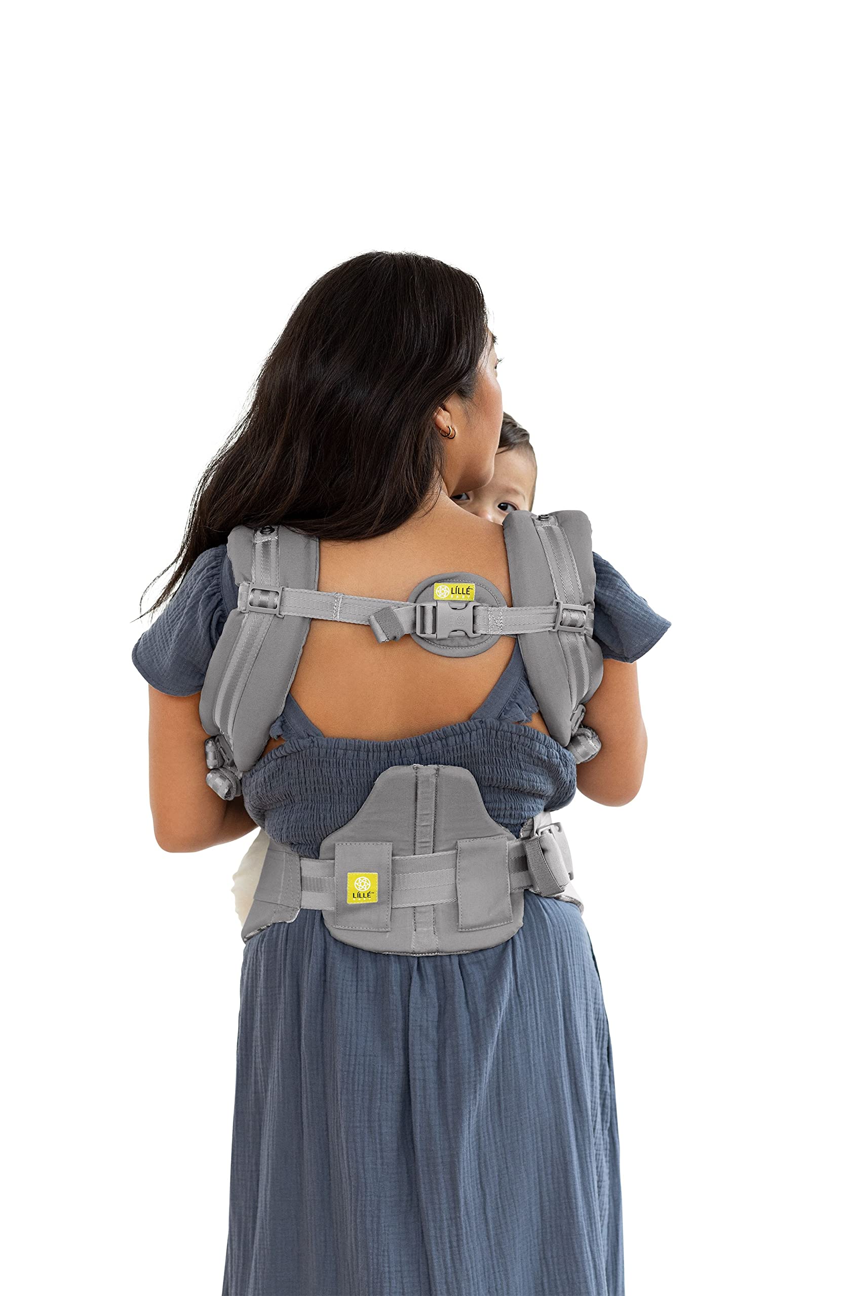 LÍLLÉbaby Complete Airflow 6-in-1 Ergonomic Baby Carrier - Adjustable Newborn to Toddler Carrier (7-45 lbs) with Lumbar Support | Frosted Leopard Print | Hands-Free Baby Wearing for Hiking, Shopping & Parenting