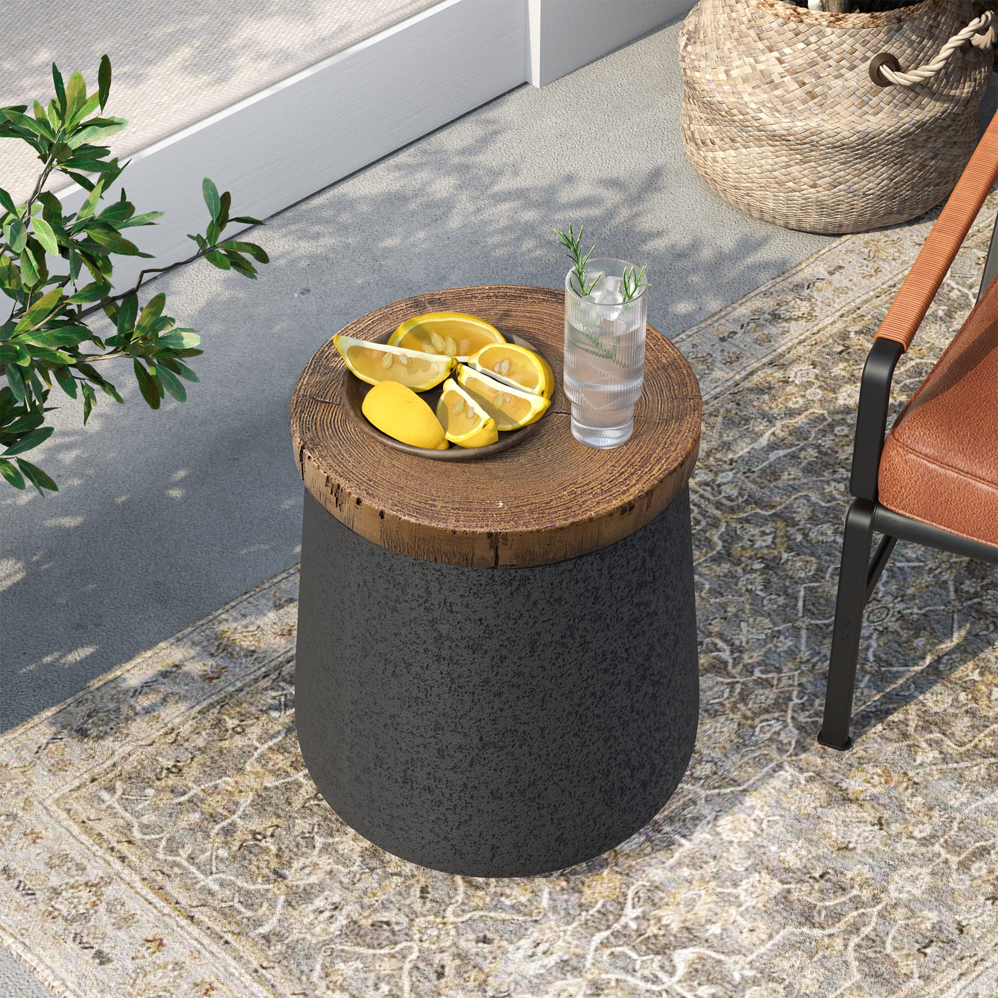 **SUNBURY Small Outdoor Side Table Set of 2 - 13