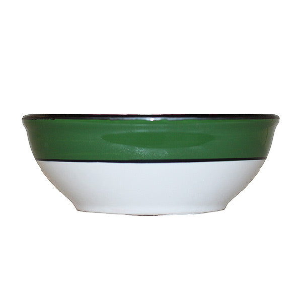 White & Green Holiday Spree Pattern Ceramic Cereal Bowl - Perfect for Breakfast, Snacks, and Festive Dining