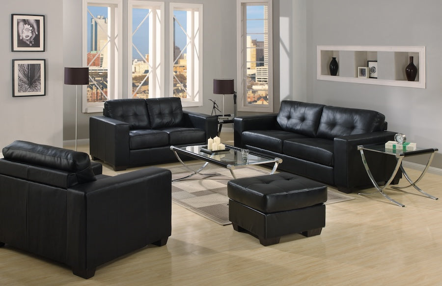 Modern Lounge Suite with Ottoman - Stylish Living Room Furniture Set for Comfortable Relaxation & Home Decor | Perfect for Small Spaces, Apartments & Family Gatherings