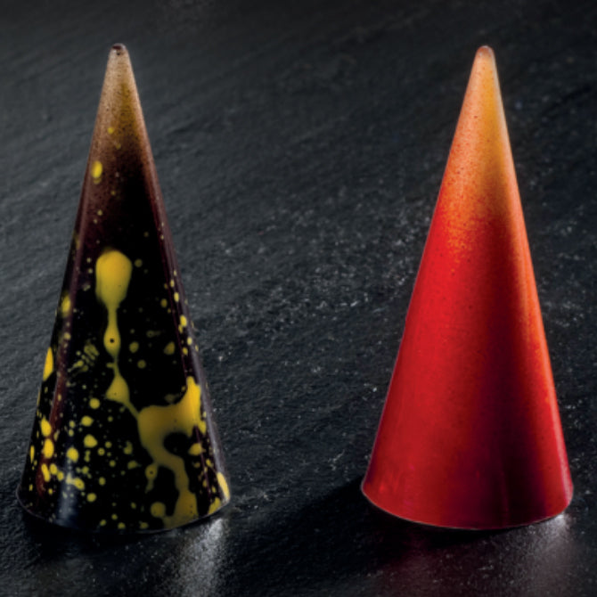 Premium 28-Cavity Cone Pyramid Chocolate Mold for Baking, Candy Making & DIY Treats - Perfect for Holidays, Parties & Gift Giving