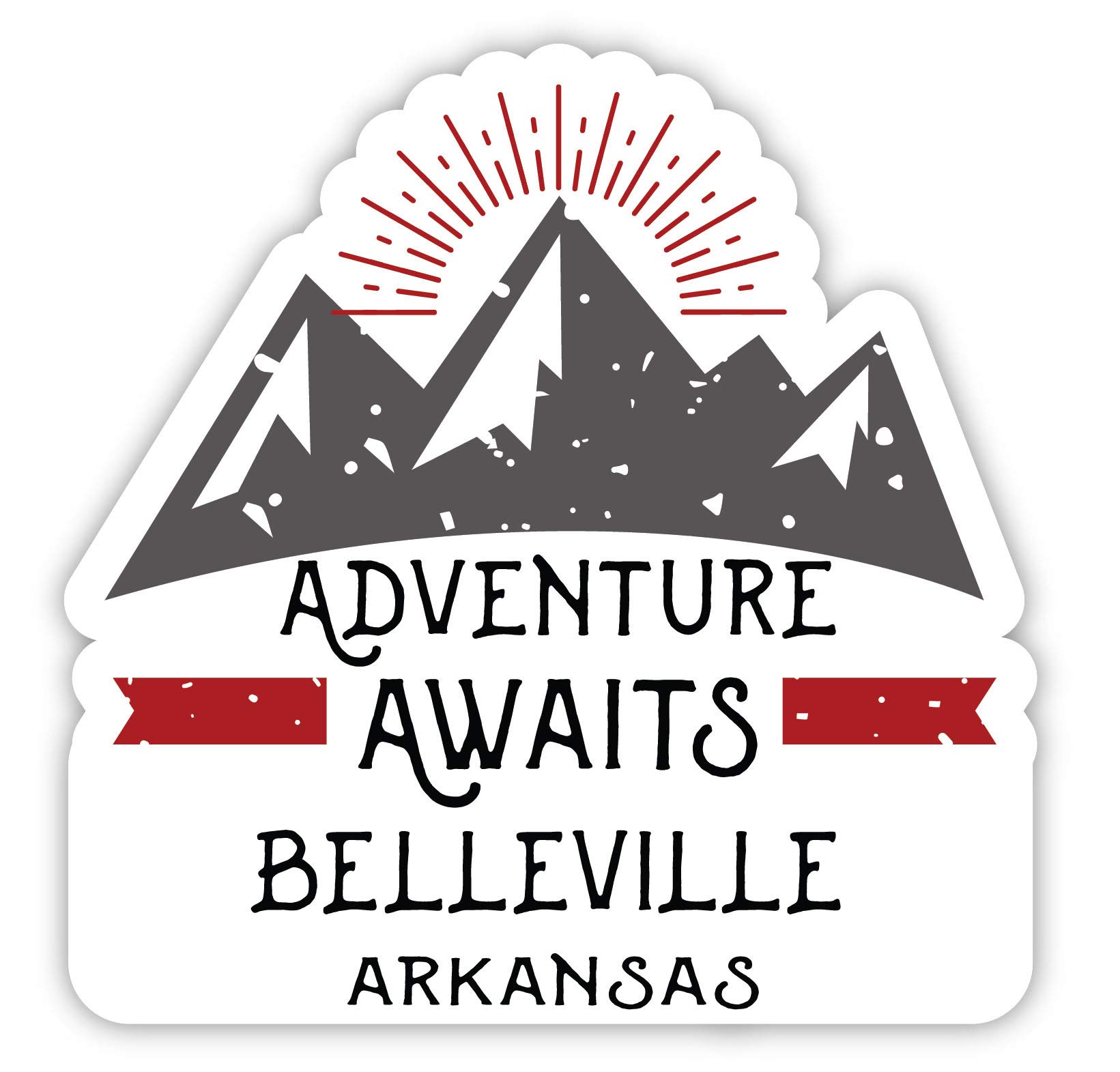 Belleville Arkansas Souvenir 4-Inch Fridge Magnet - Adventure Awaits Design - Perfect for Travel Memories, Home Decor & Gift Ideas