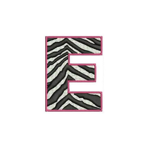 Threadart Machine Embroidery Design Bundles - Zebra Alphabet Caps (1) - USB Stick Included - Perfect for DIY Projects, Custom Apparel, and Personalized Gifts